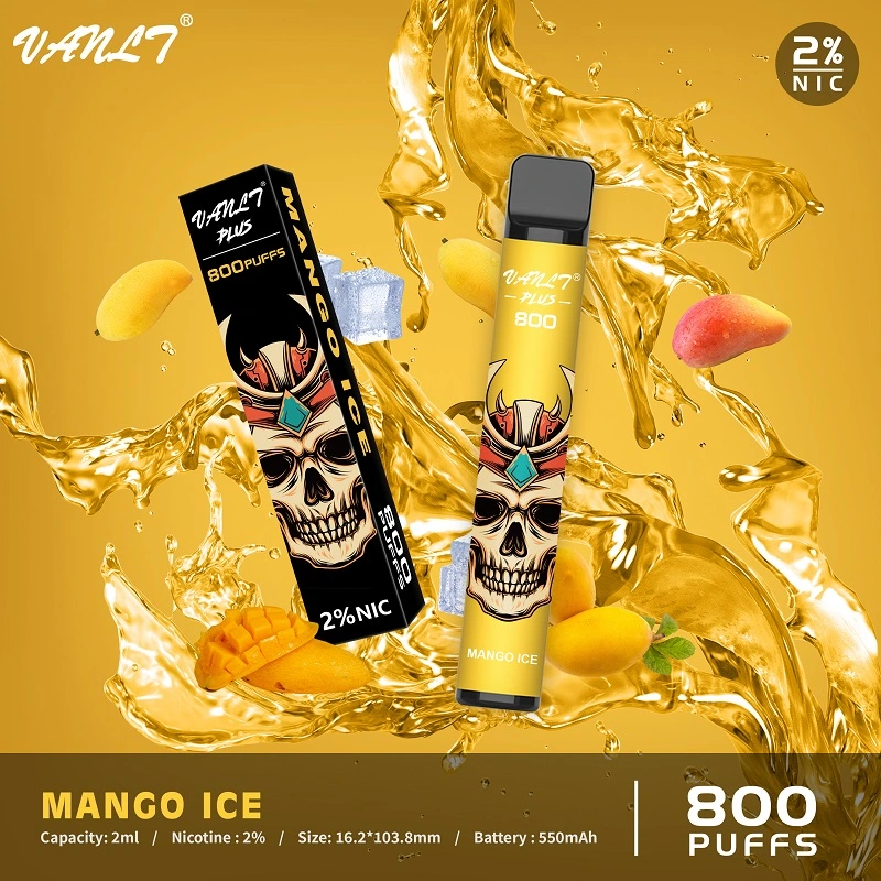 Vanlt Plus Lux 800 Puff Atomizadores Sabor Vape descartáveis vagens 2% de nicotina Vs Elfbar