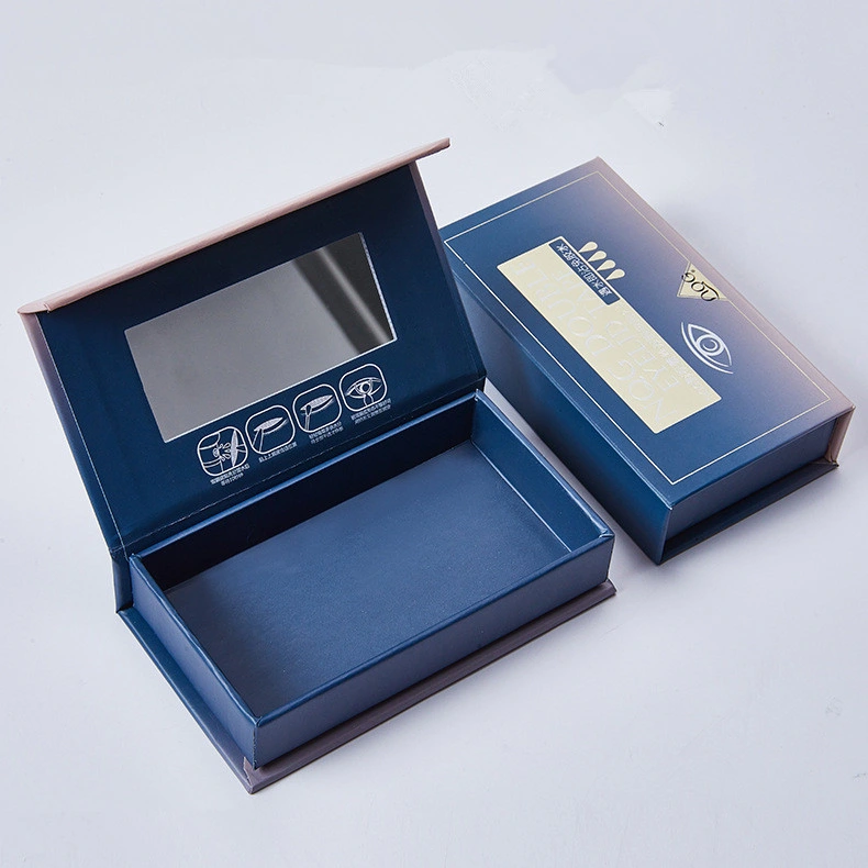 Barato jóias de cosméticos de Cartão Magnético Clamshell Caixa de Papelão Papel Kraft para Embalagem de Papelão Ondulado papelão dobrável