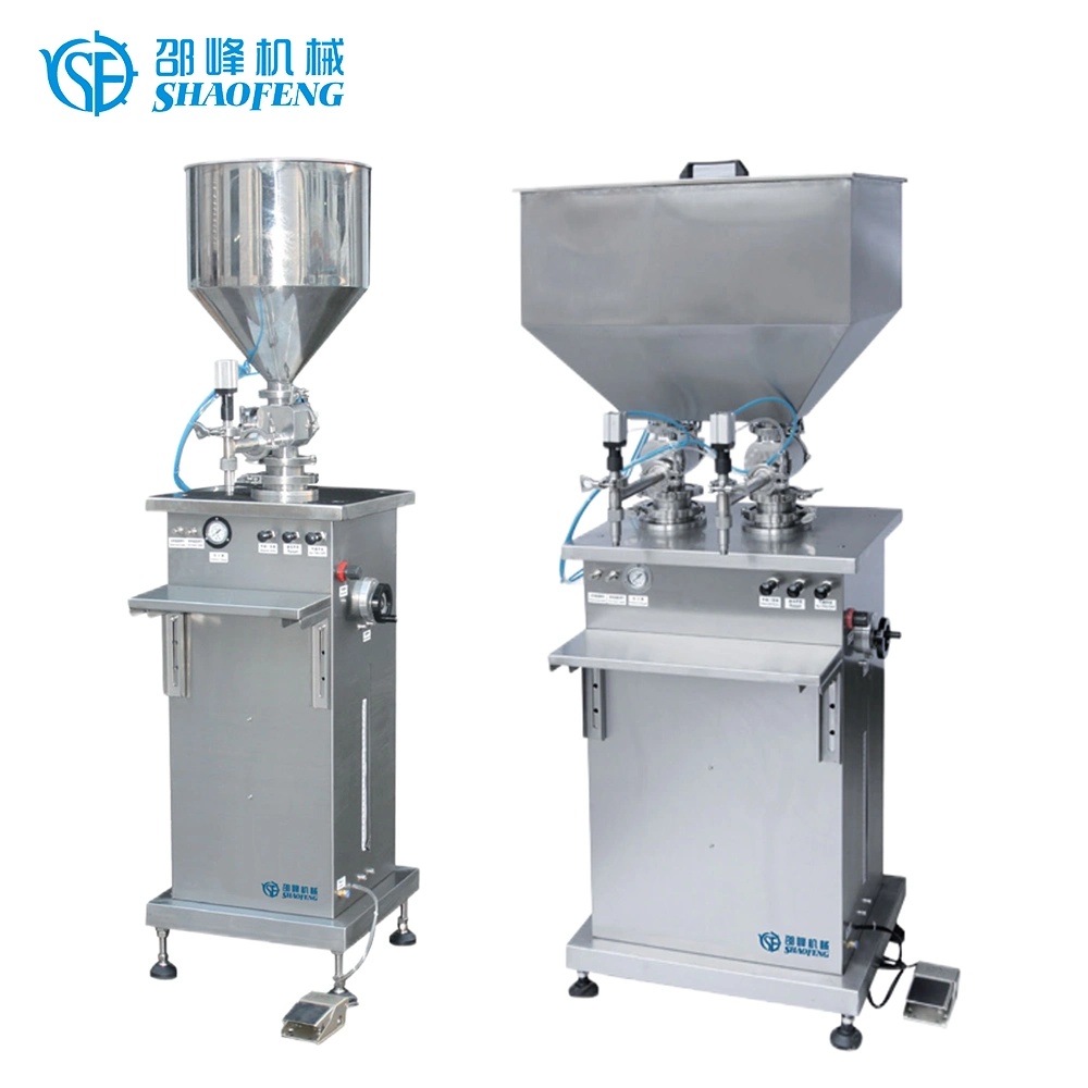 Semi Automatic Wax Candle Vaseline Petroleum Jelly Thermal Mixer Filler Machine Mixing Heating Filling Bottling Machine