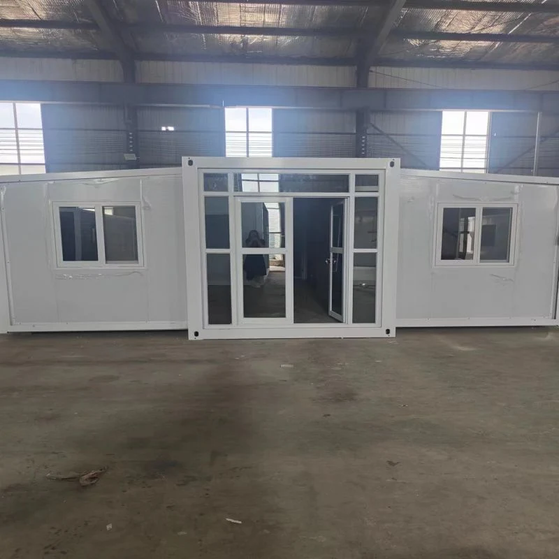 Double Wing Folding Temporary Offices Customized Prefab House Mobile Housing