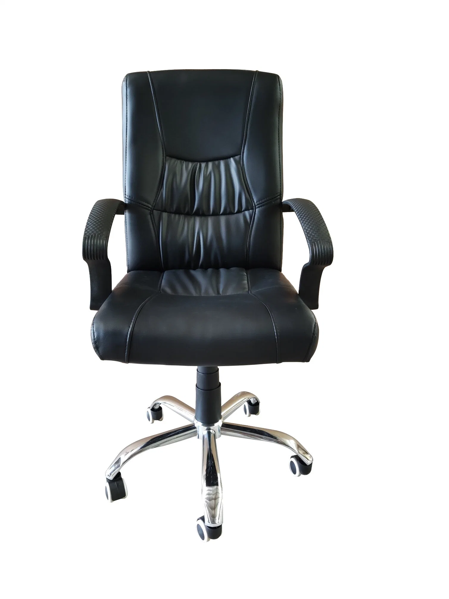 Modern New Black PU Leather Executive Office Chair with Armrest