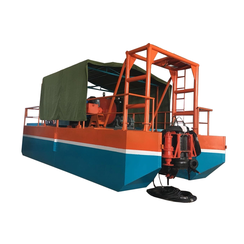 China bomba submersível de fornecedor de equipamentos de dragagem draga de sucção de Areia Electric Draga grande barco de dragagem para mineração de Areia Mini Areia Draga Flutuante