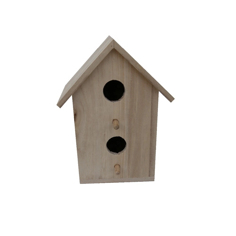 Pinho/Paulownia/China Fir/madeira madeira artesanais Birdhouse