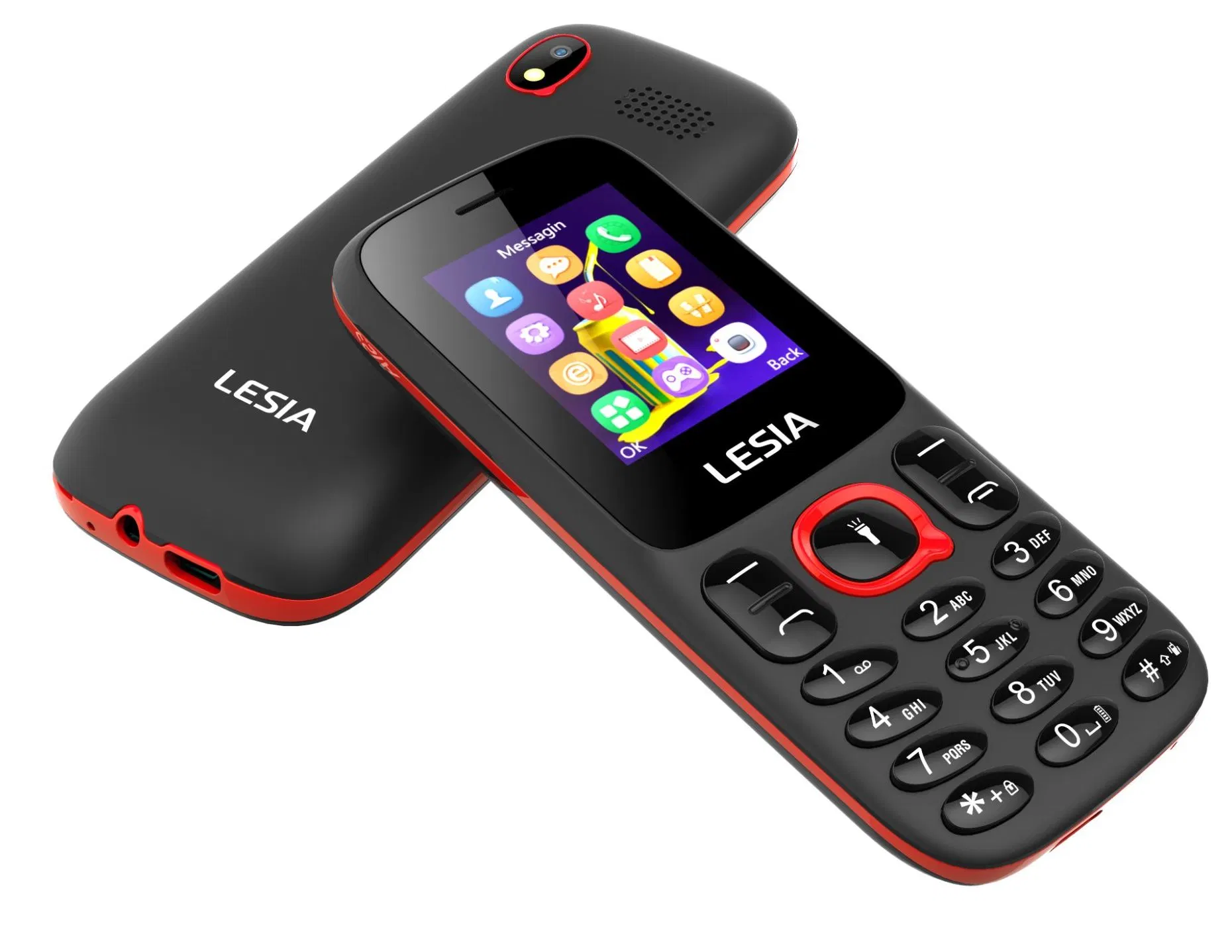 GSM 850/900/1800/1900MHz Hot Leisa 1.77inch 2g Phone 32+32GB Cell Phone with Keypad 800mAh Mobile Phone China Manufactory ODM/OEM Phone