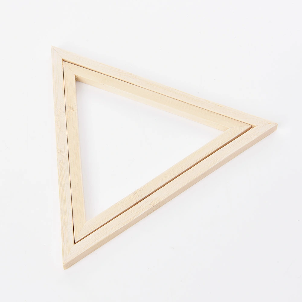 Triangle Bamboo Embroidery Display Frame Hoop