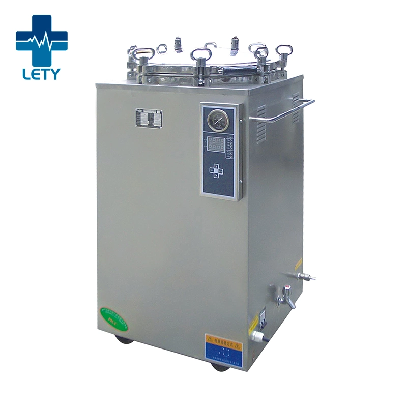 Autoclave de vapor de alta presión vertical automático 50L 75L 100L