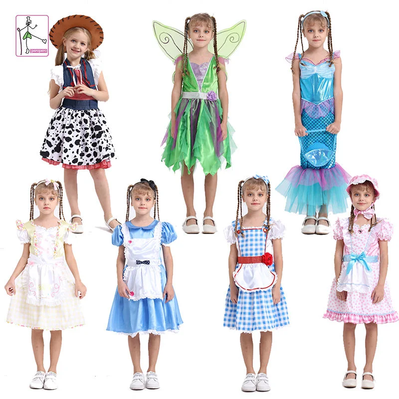 Halloween Costume for Kids Elsa Rapunzel Princess Dress Superhero Costume Spiderman Cosplay Costum