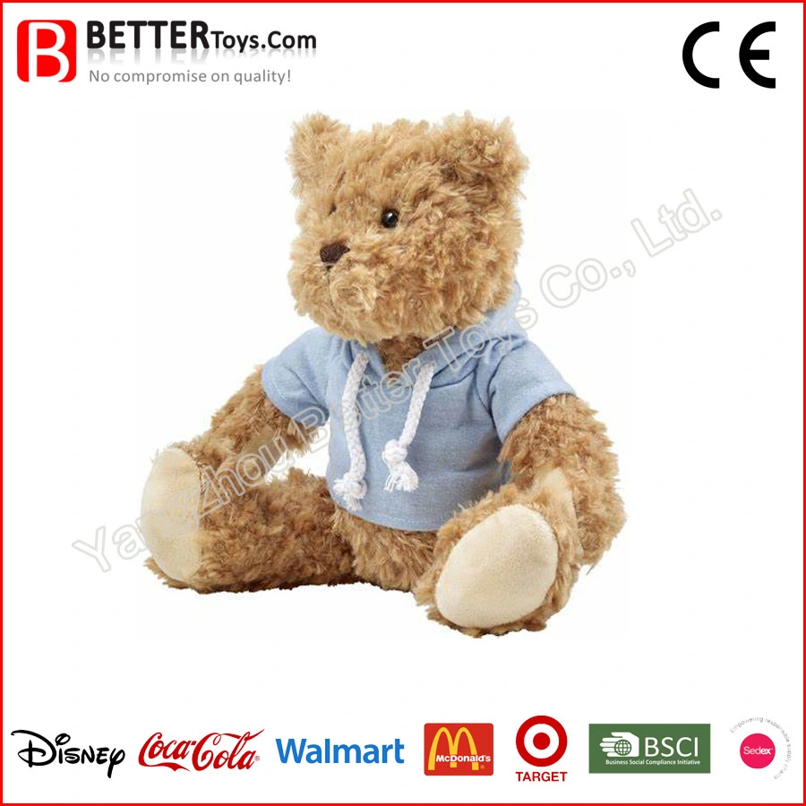 Promoción Custom Bear con Hoodie Soft Plush Toys Fabricante in China