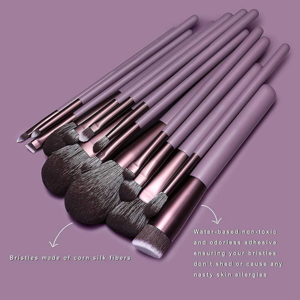 Professional15PCS شعار خاص مخصص الشعار Professional ناعم Vegan Makeup Brush اضبط مع حقيبة