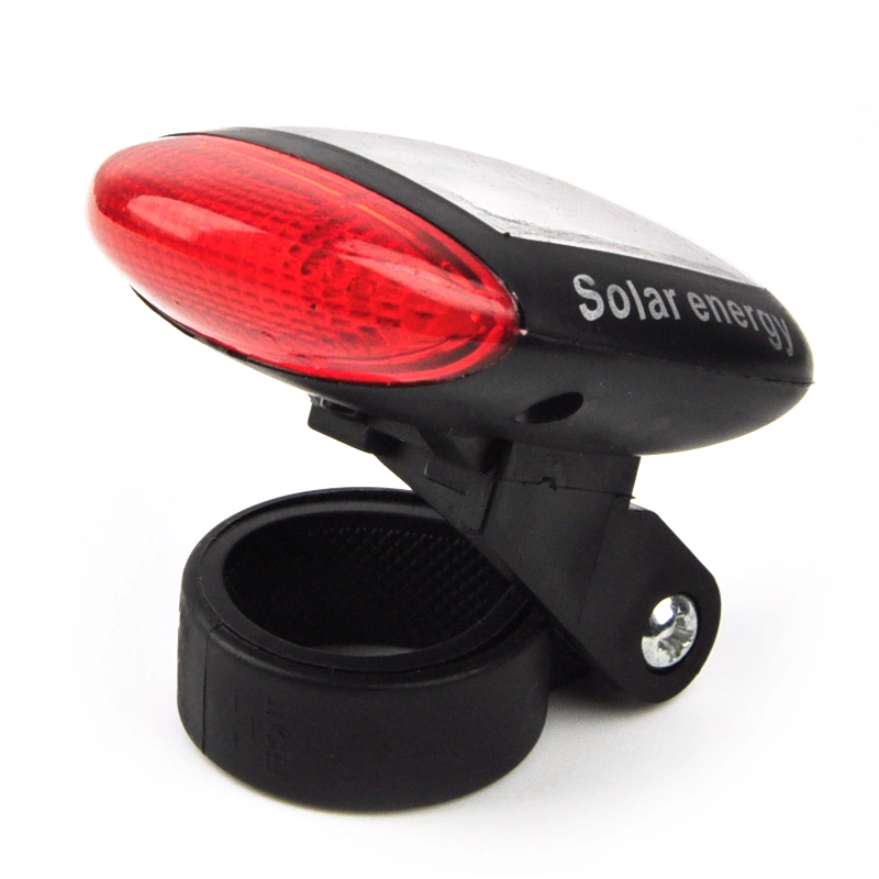 Outdoor LED Bicycle Light Accessories Solar Rechargeable Bright Bicycle Tail light