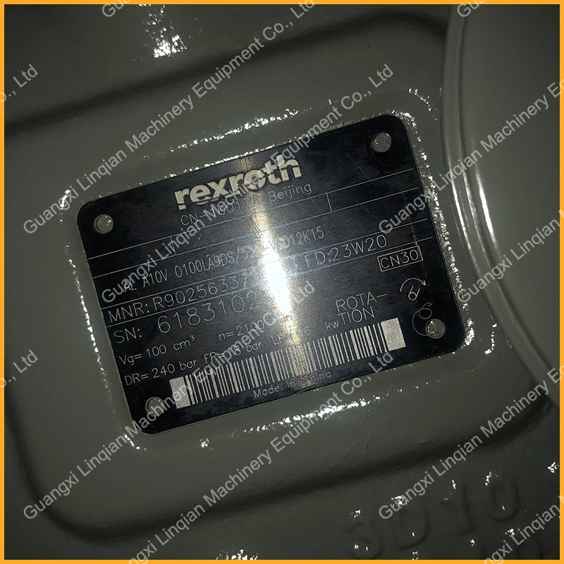 Bomba de pistón de Rexroth Bomba de engranajes de Liugong 11c2461 (Ala10VO100LA9DS) se utiliza para cargadora de ruedas Clg870h