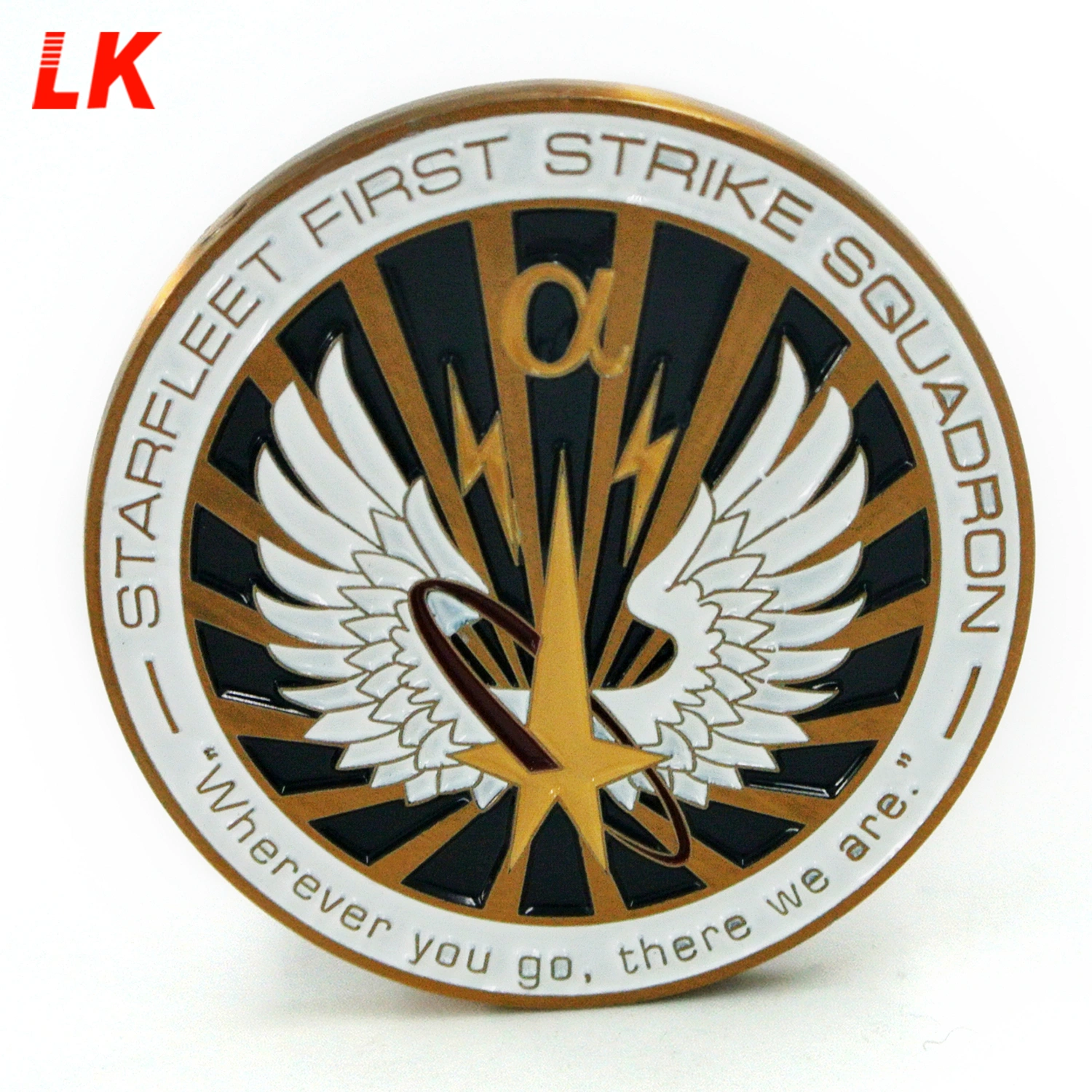 Cheap Customized fashion Metal Antique Gold Challenge Coin with Your Logo