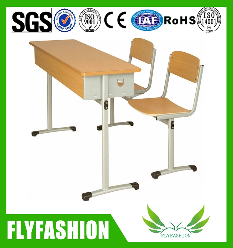 Wooden Double Student Desk&Chair /School Furniture Sets (SF-29D)