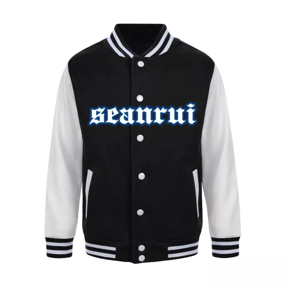 Wholesale/Supplier Custom Logo Contrast Color Western Style Baseball Jacket for Men