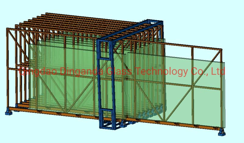 Heavy Duty Electrical Glass Transport Rack Transport Glass Shelf for Flagstone and Steel Plate for Warehouse