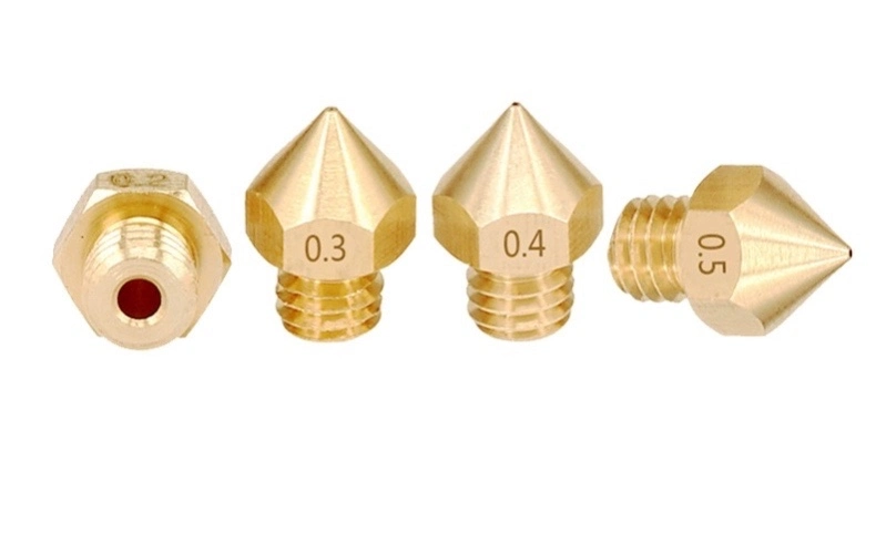 3D Printer Accessories Mk8 Nozzle Extruder Nozzle Brass Nozzle Tip Nozzle Outer Diameter 8 1.75mm