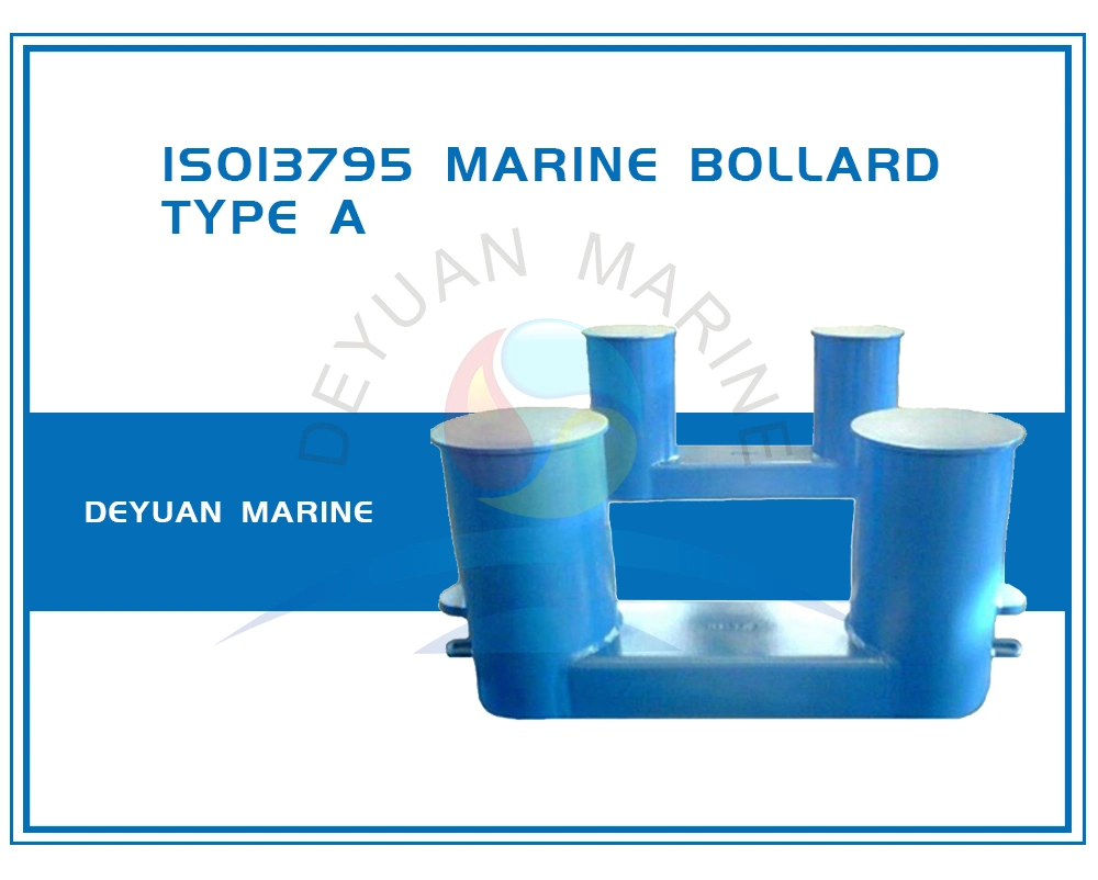 Marine double en acier de moulage d'amarrage13795 Bitts Bollards ISO de type A