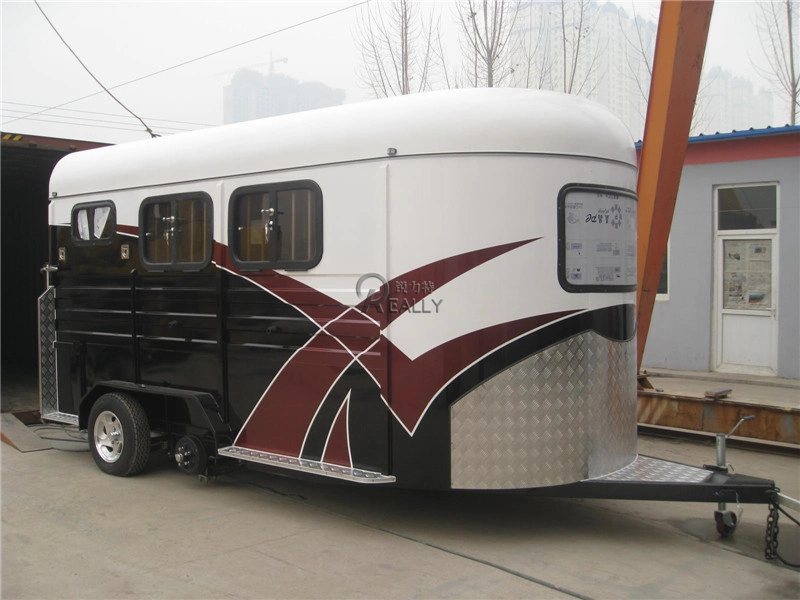 Horse Trailer High Capacity Travel Trailer Horse Angle Load Straight Sales Can Be Customized Deluxe