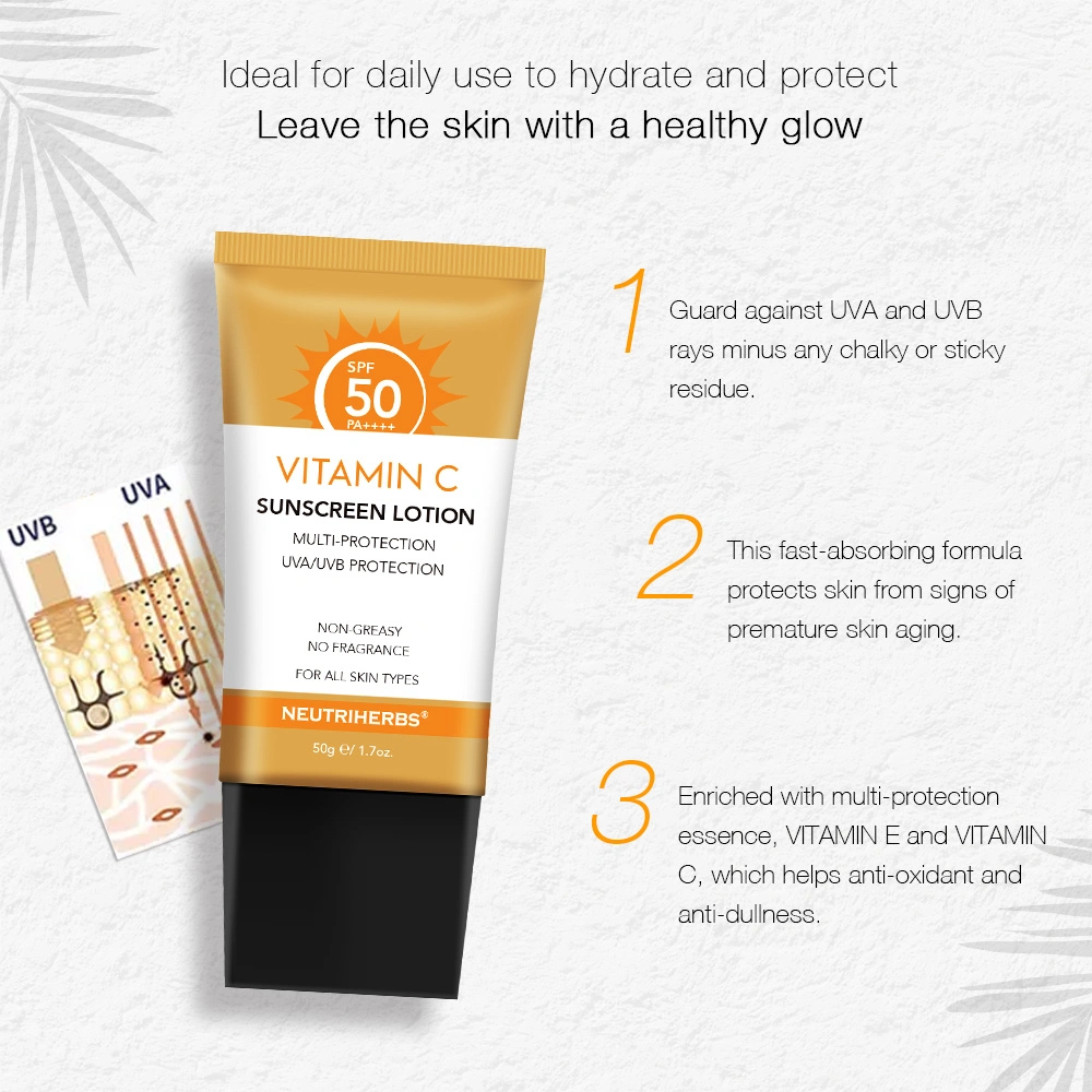 Anti Branqueamento OEM SPF 50 Buriti Mineral de envelhecimento facial calmante corpo&amp;protectores solares