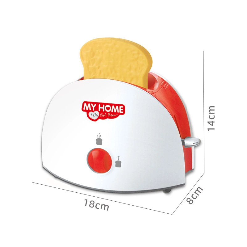 Simulación máquina de pan juguete Educación de la cocina de la finja Juego de plástico Comida Utensilios de cocina Accesorios niños Tostadora Toy