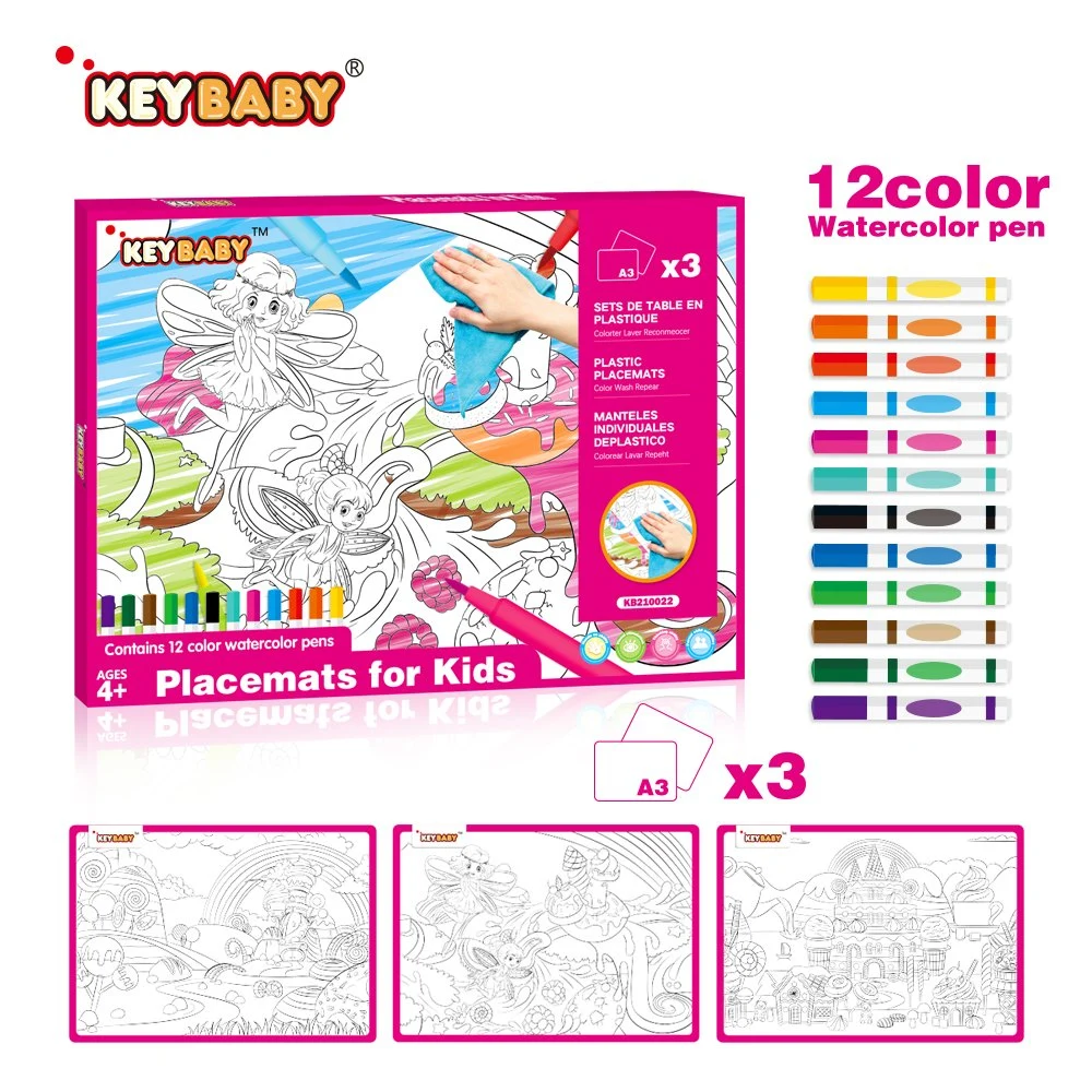 Keybaby Coloring Placemat for Kids Educational Toys Children Toys