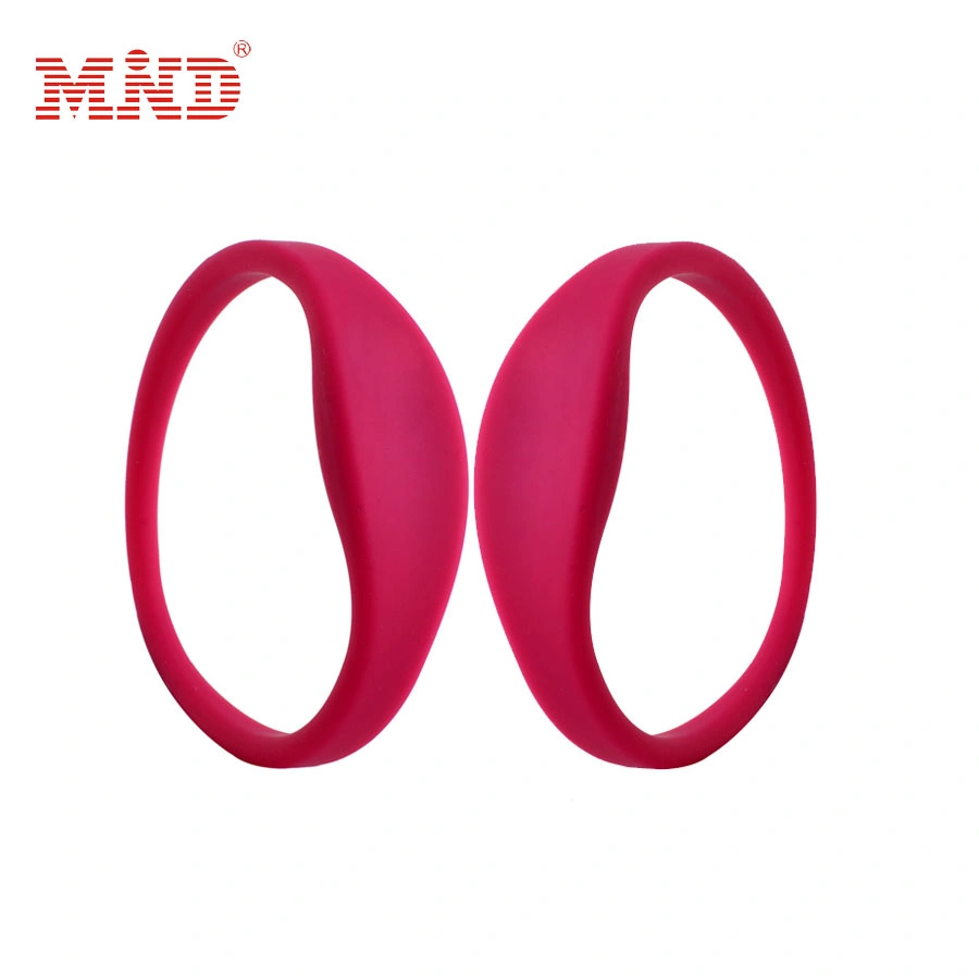 Waterproof 13.56MHz NFC RFID Silicone Wristband for Water Park