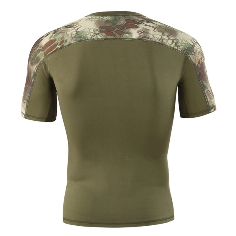 Esdy Assault Quick-Dry Tee Soldier Tactics Camouflage Short Sleeves