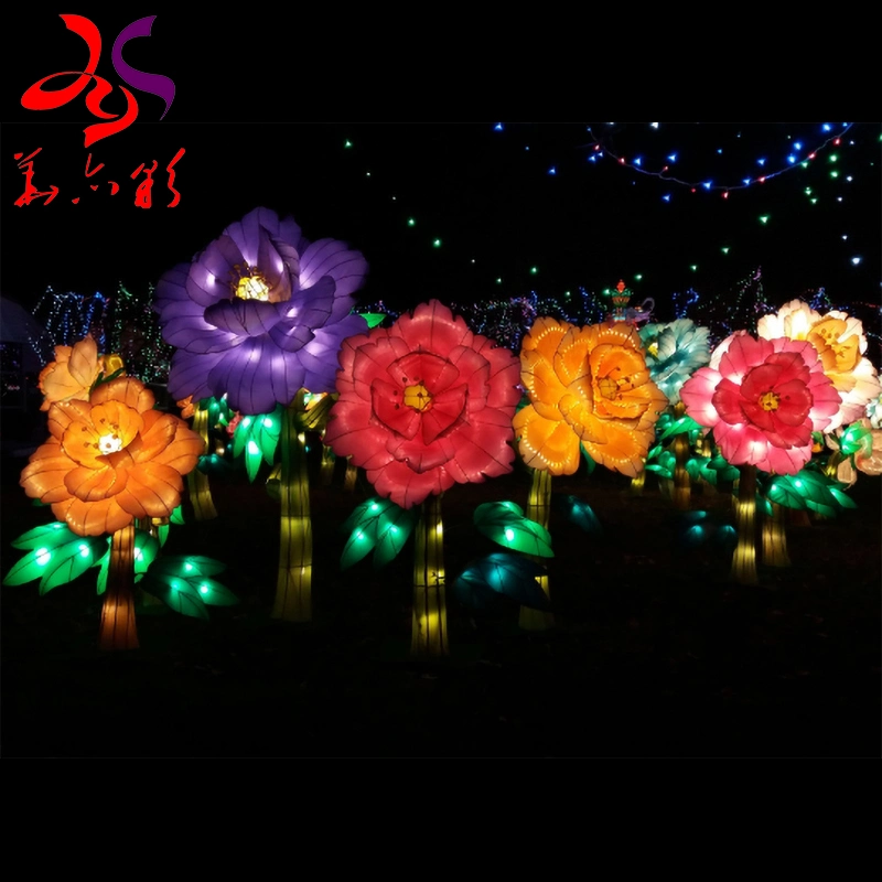Outdoor Light Celebrate Flower Lantern Show New Design Flower