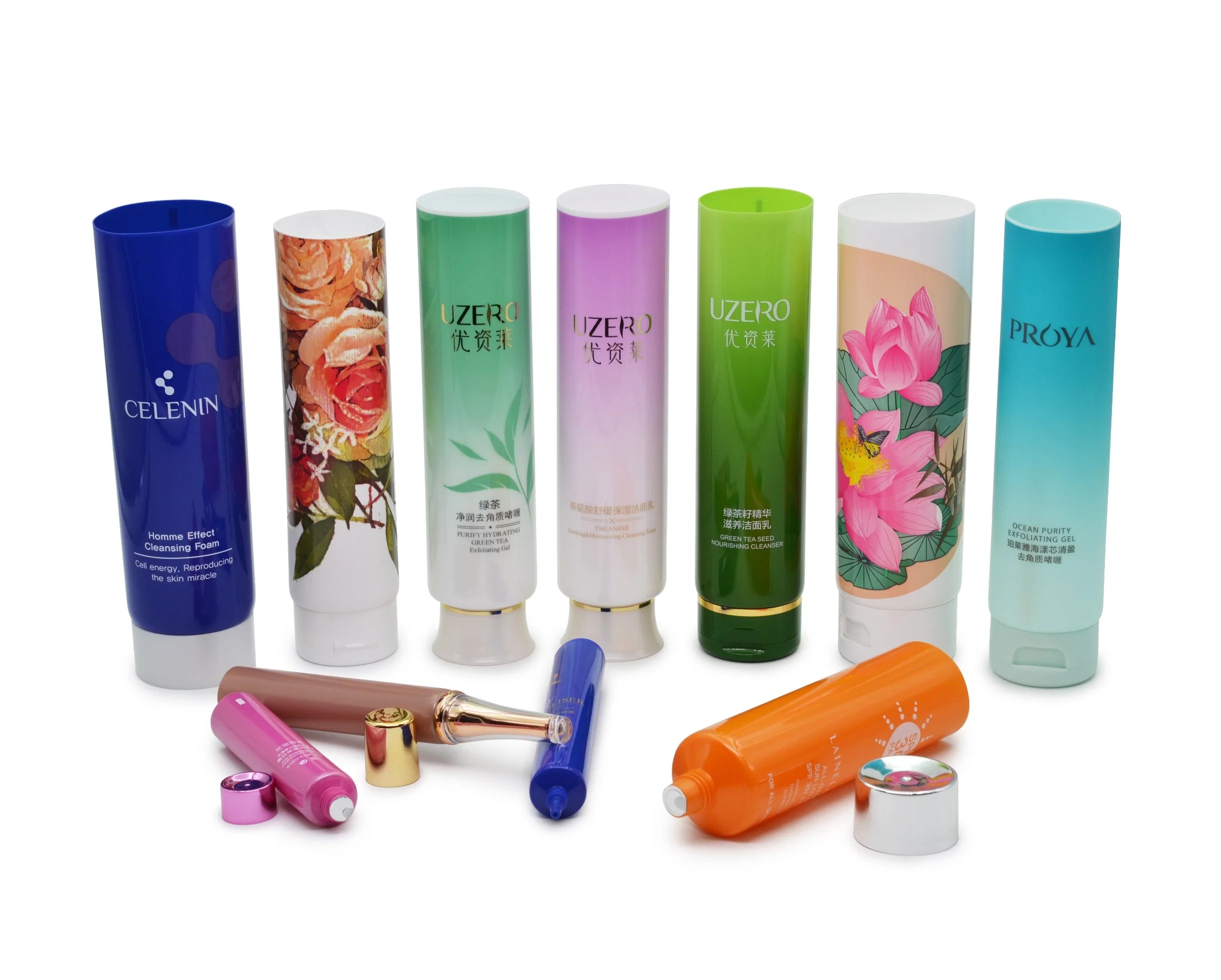 Soft Cosmetic Plastic Packing Tube for Skin Care with Cap