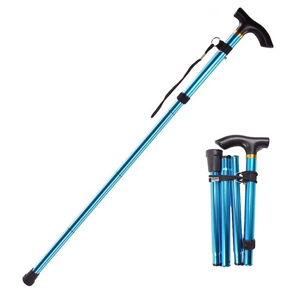 Factory Price Adjustable Folding Campbell Posture Collapsible Walking Cane Tips