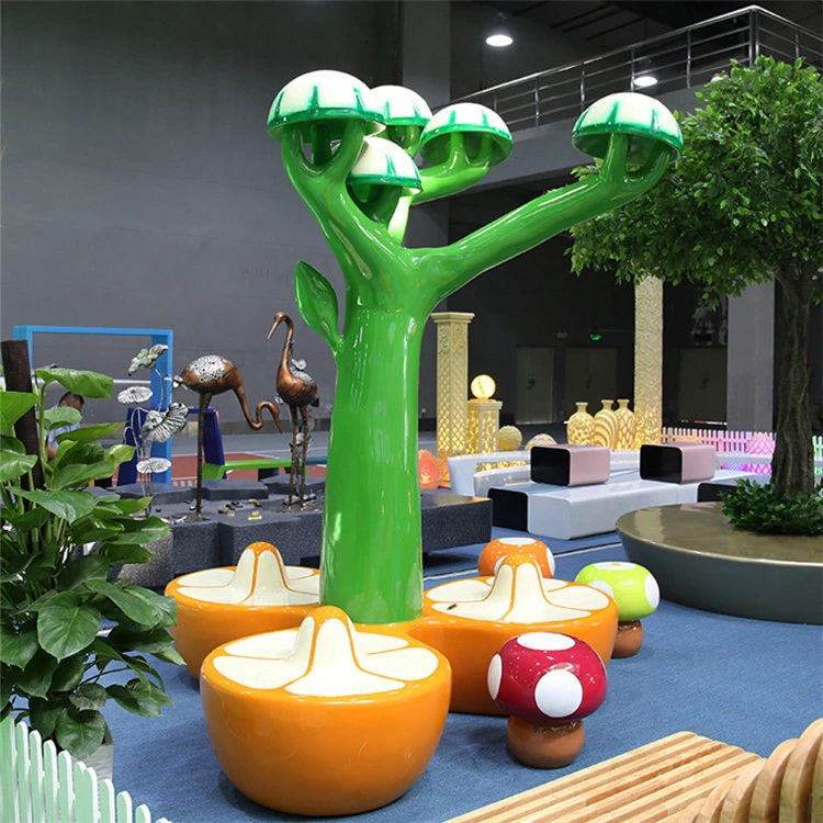 Modern Garden Decorations Large Mushroom Shape Stool Chair