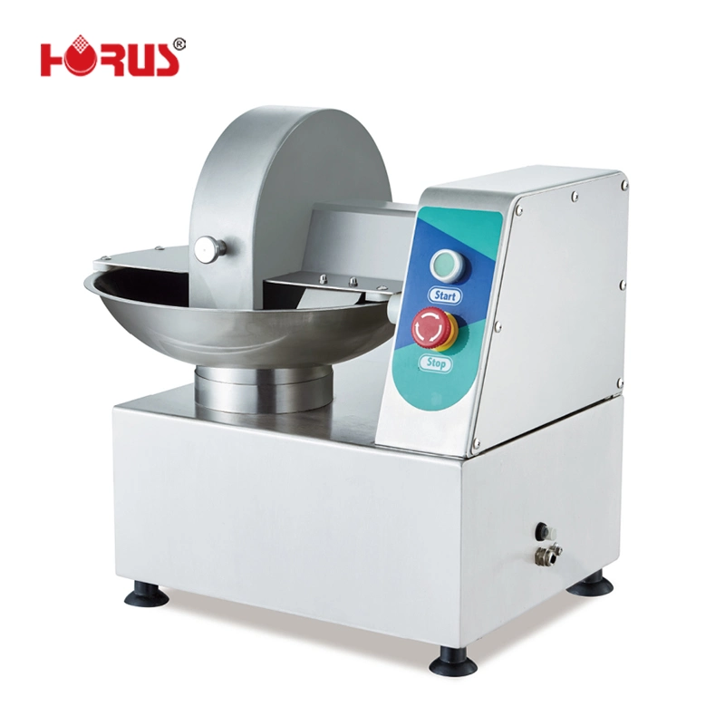 Horus Restaurant Table Top Meat Vegetable Fruit Onion Bowl Chopoer Machine Butcher Horizontal Meat Bowl Cutter for Sale