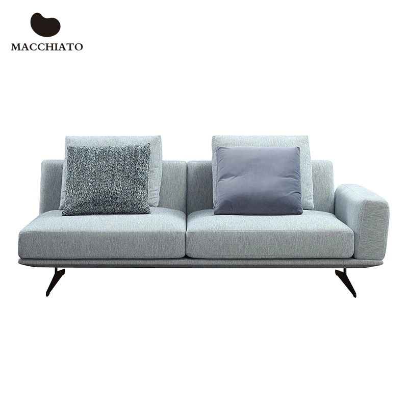 Tissu grand L-Shape sofa pour salle de séjour