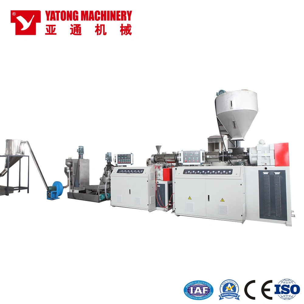 Yatong Double Stage Low Noise Pelletizer Granulator Plastic Recycling Machine