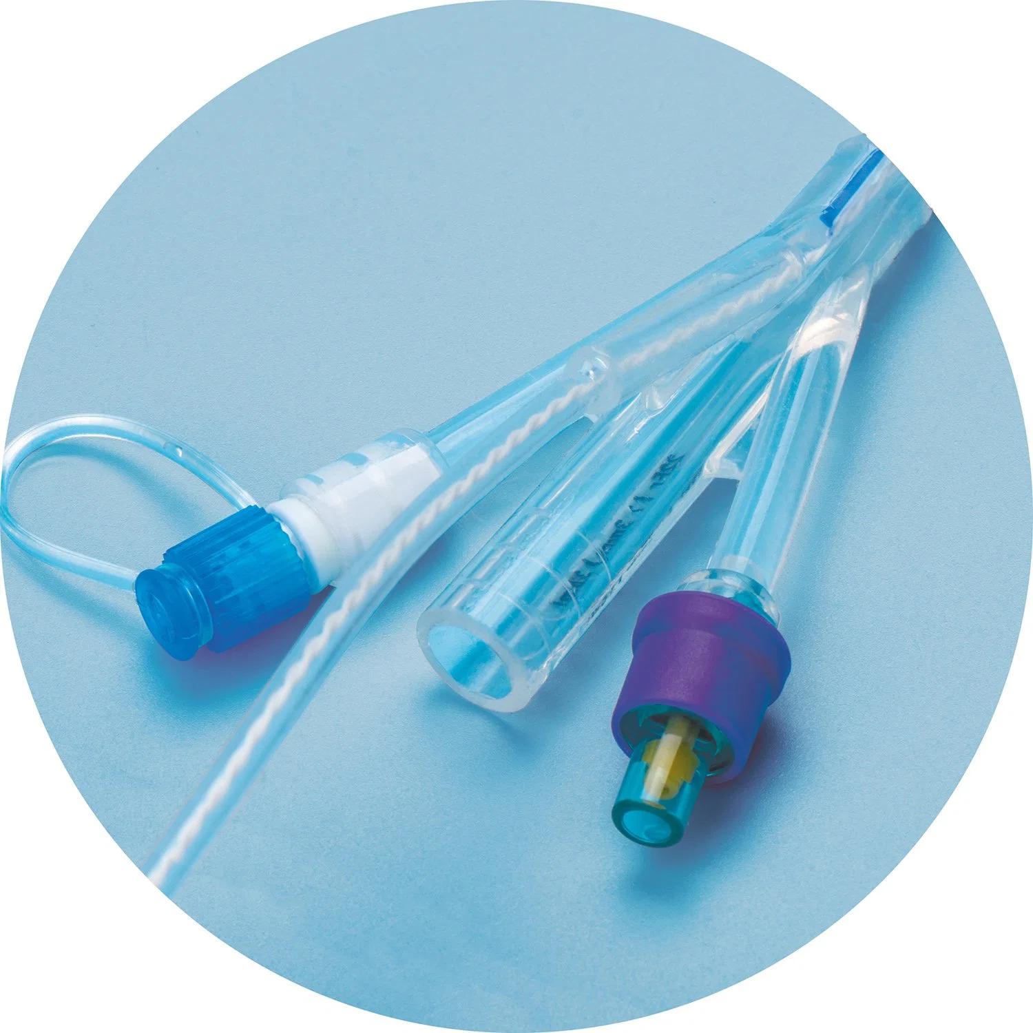 4 Way Silicone Foley Catheter with Temperature Probe (Sensor)