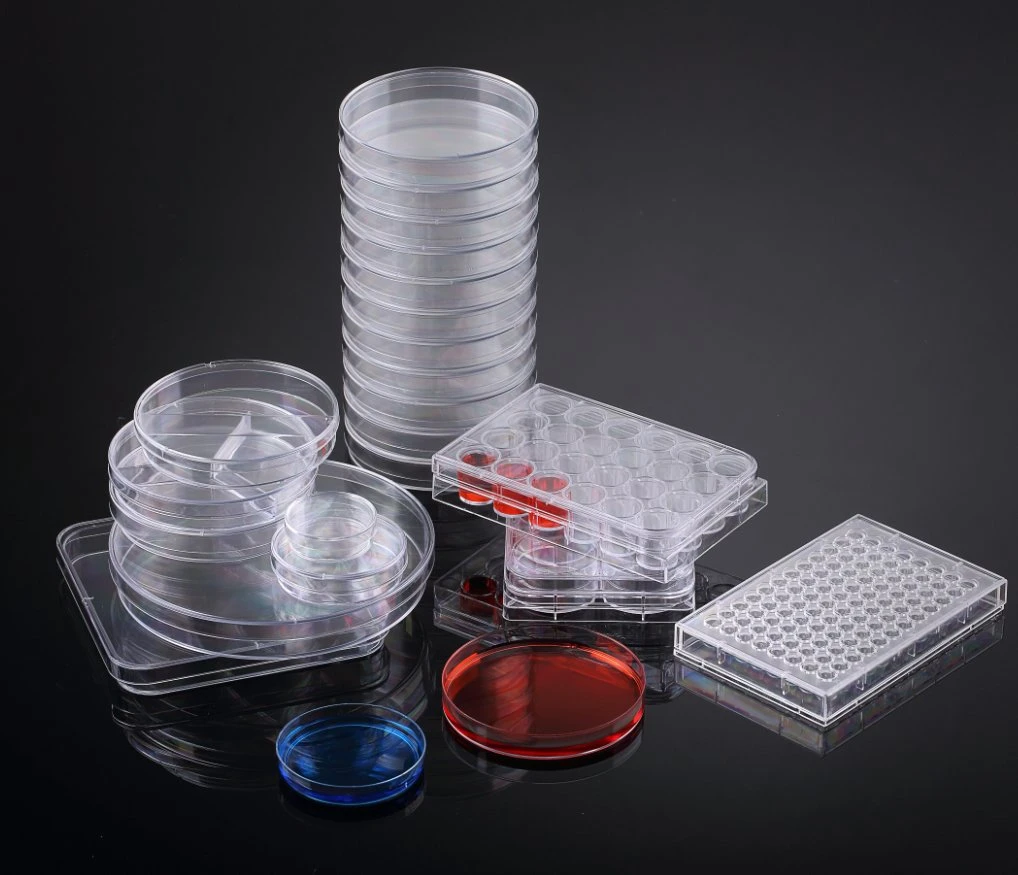 Petri Dish 55*15mm Disposable Plastic Culture, Eo Sterile Labware, FDA and CE Approved