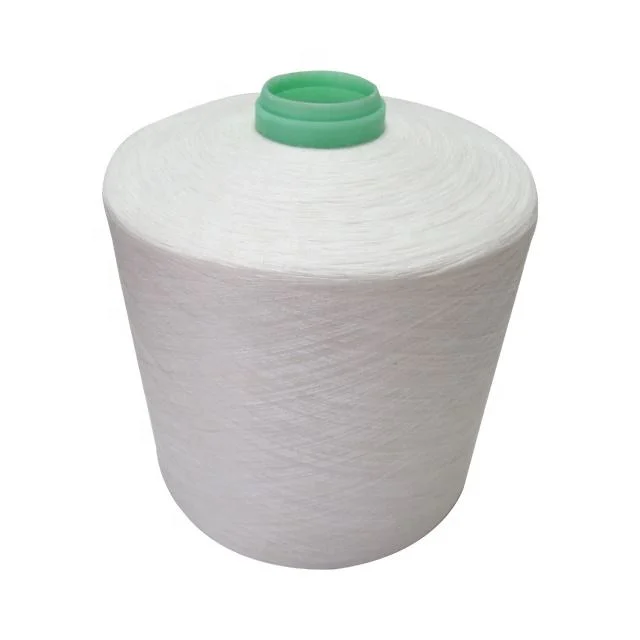 Wholesale/Supplier Factory Price 100% Polyester Ring Spun 1/30 Raw White