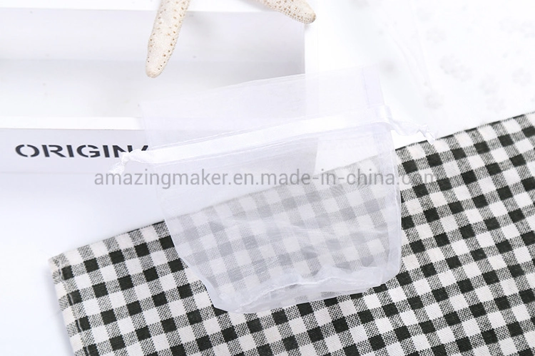 High quality/High cost performance  Round Bottom Organza Jewelry Packaging Pouch Bag