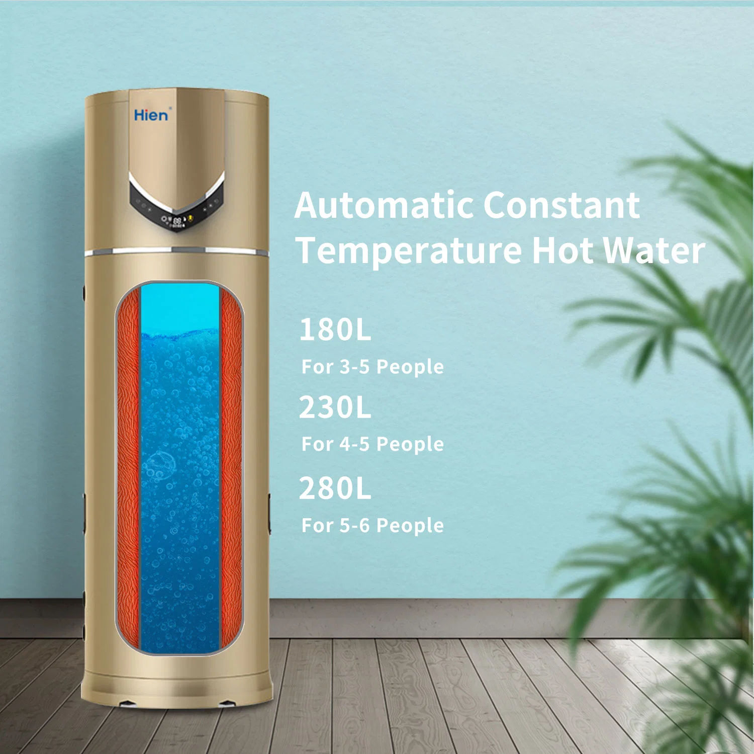 Bomba de calor personalizada Hien funcionamiento a baja temperatura Calefacción de energía de aire calentador de agua por bomba de calor