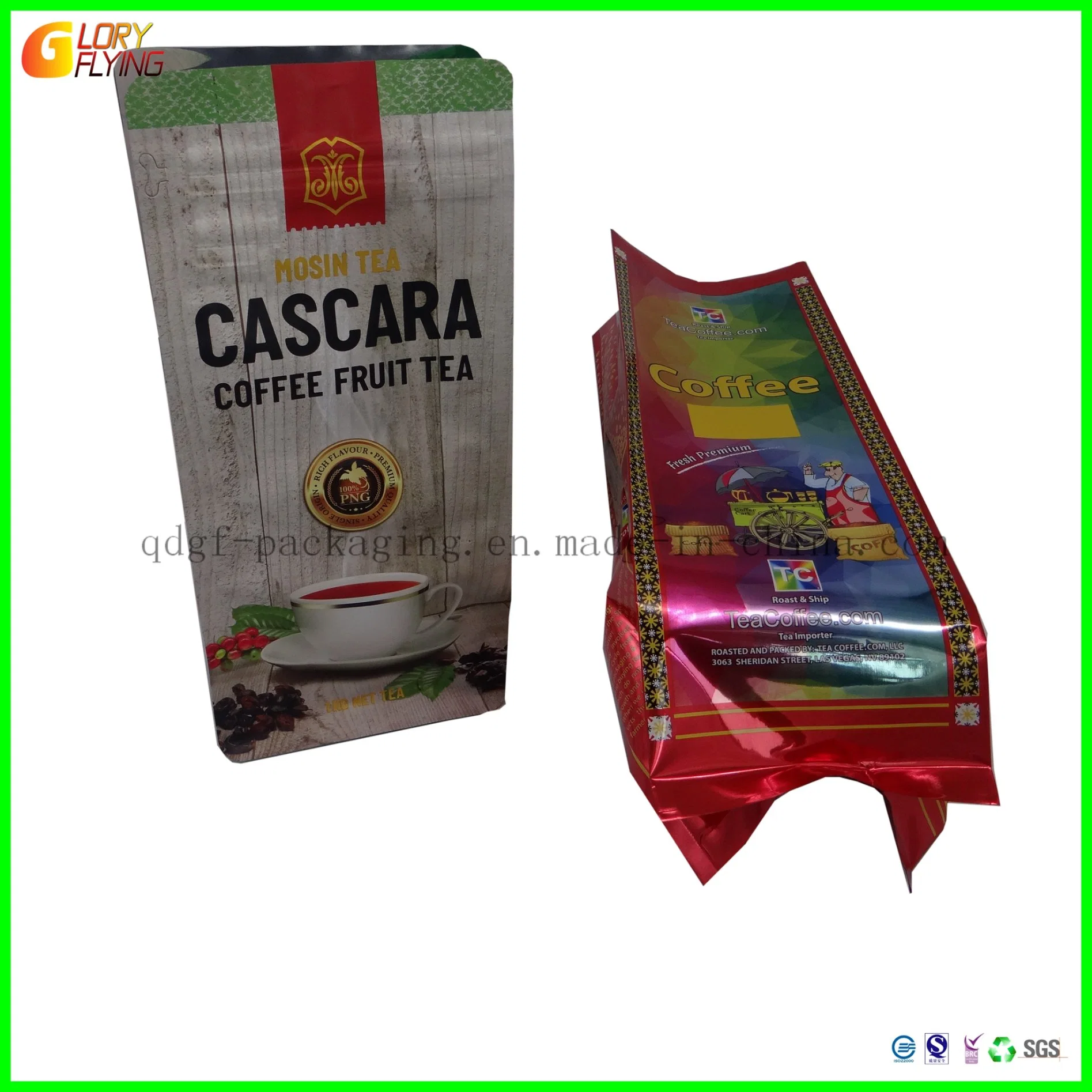 Multicolor Printed Resealable Stand Bag Plastic Zipper Bag Coffee Bag Multicolor Printed Beautiful Pattern Plastic Degradable Bag. Paper Bags, Standing Pouch.