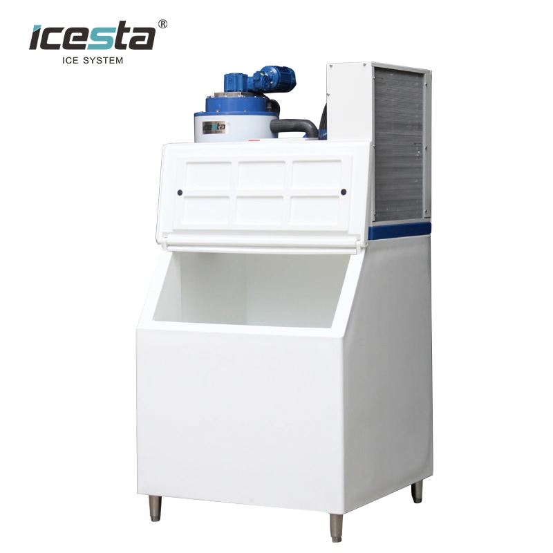 Beautiful Design 500kg 1ton Flake Ice Machine Plus Ice Storage Bin