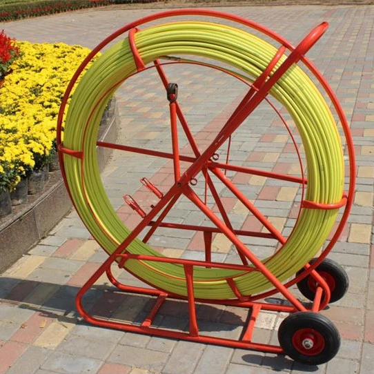 14mm*300m Fiberglass Detectable Duct Rodder, Underground Cable Push Pull Rods