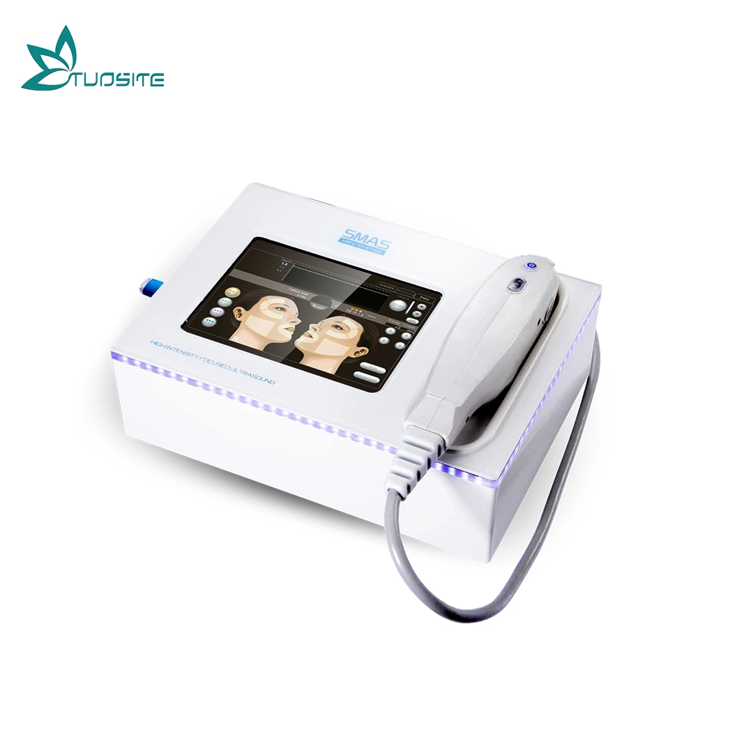 Centre d'esthétique médicale utiliser Mini HIFU visage soulever la machine de beauté