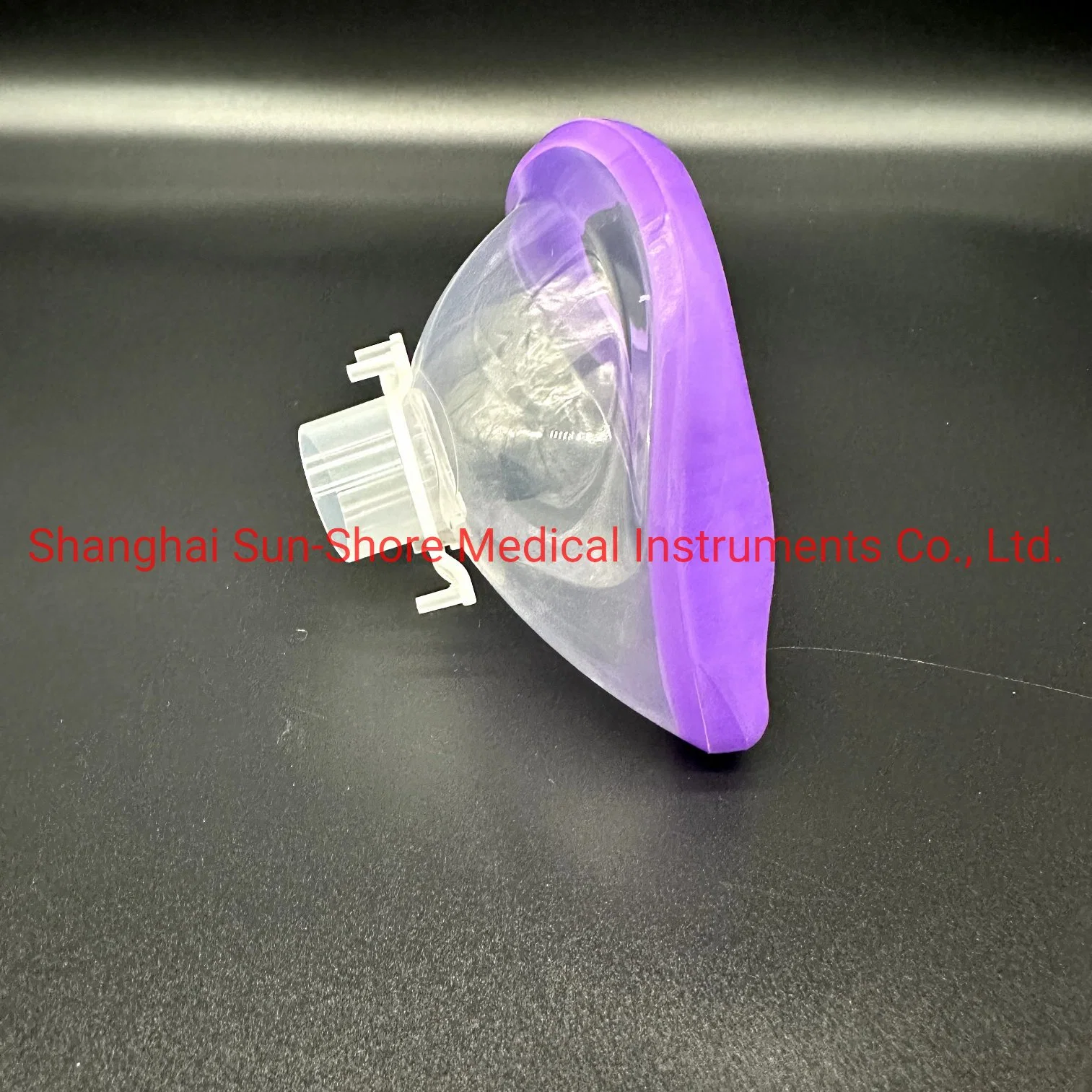 Einweg-PVC Medical Anästhesie Sauerstoffmaske weiches Kissen mit Ventil Horizontal