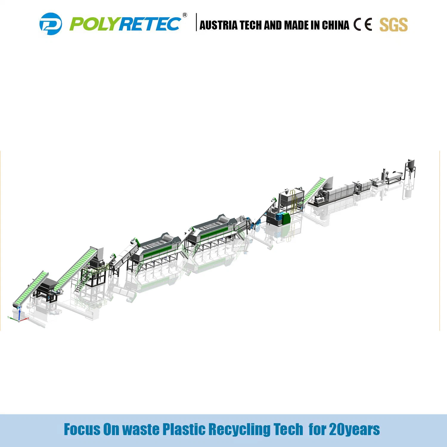 New Design HDPE LDPE LLDPE PP Film Plastic Recycling Crushing Washing Machine