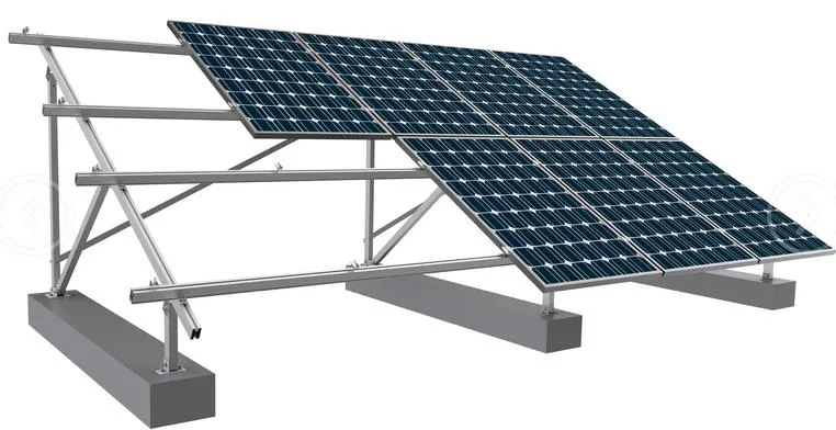 Vente en gros modules solaires toit plat PV système de montage structures aluminium Supports solaires