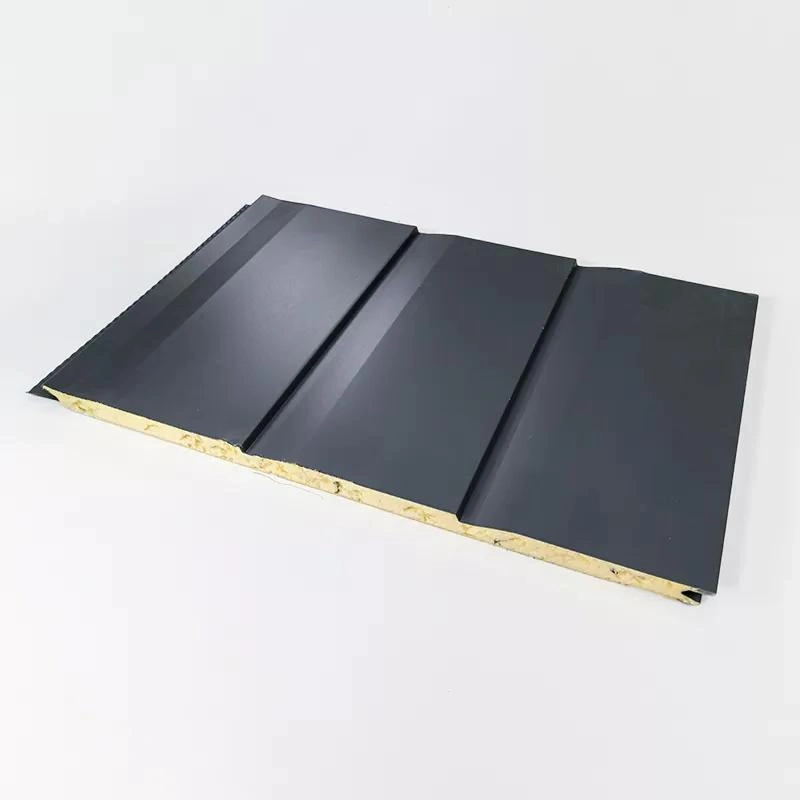 High Quality Insulation Fireproof Rockwool Glasswool Sandwich Panels Decoration Material