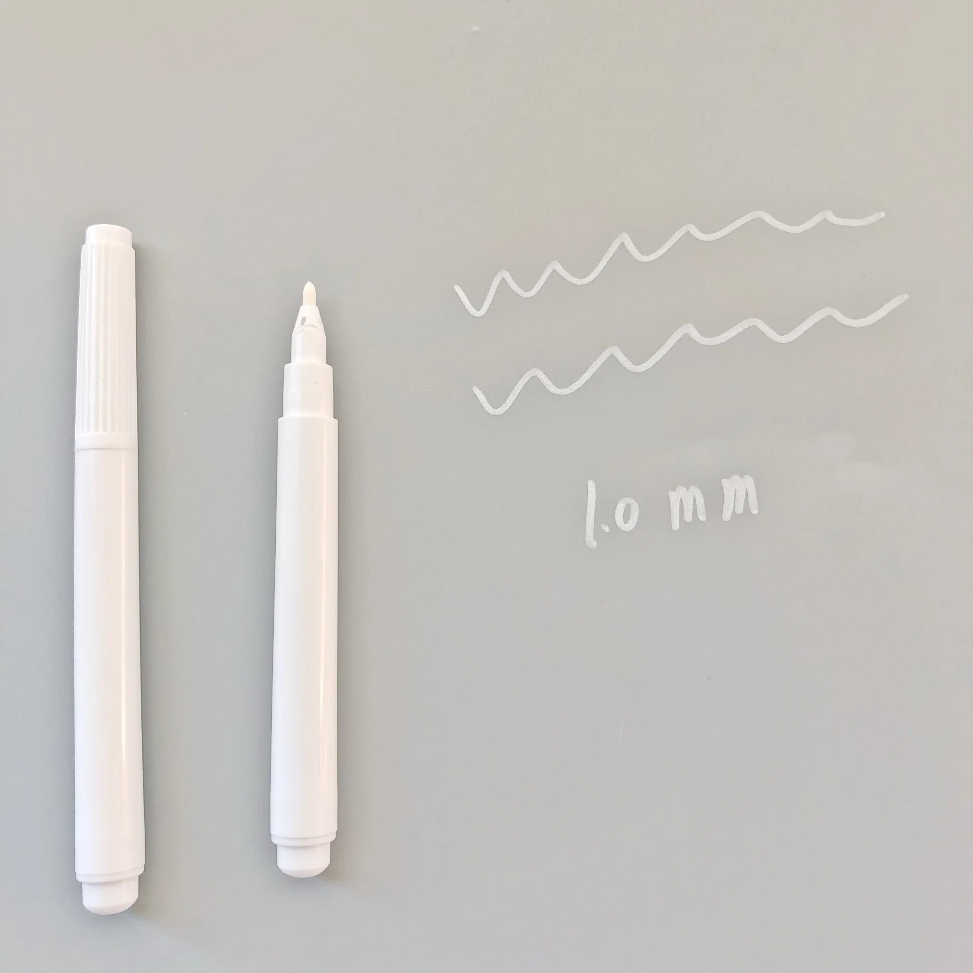 Low Odor Long Lasting White 1.0mm Liquid Chalk Markers with Custom Logo