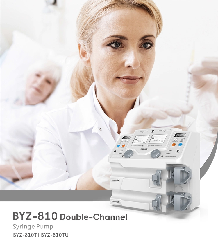 Byond Factory Price Double Channels Hospital Medical Lab Auto Infusion Syringe Pump for Medical Pump One of The Largest Medical Pump Suppliers in China