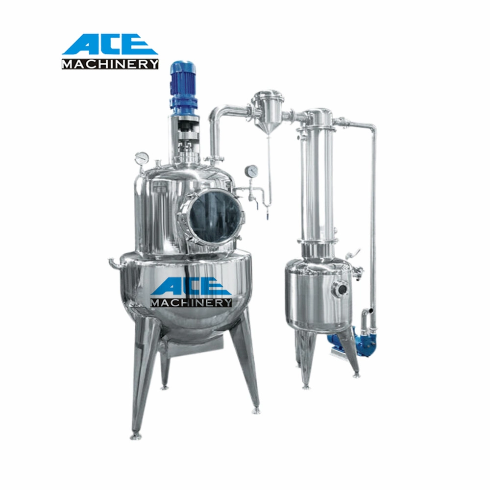 Juice Jam Evaporator Herbals Medicine Food Seasonprocessing Industrial Vacuum Rising Film Evaporator